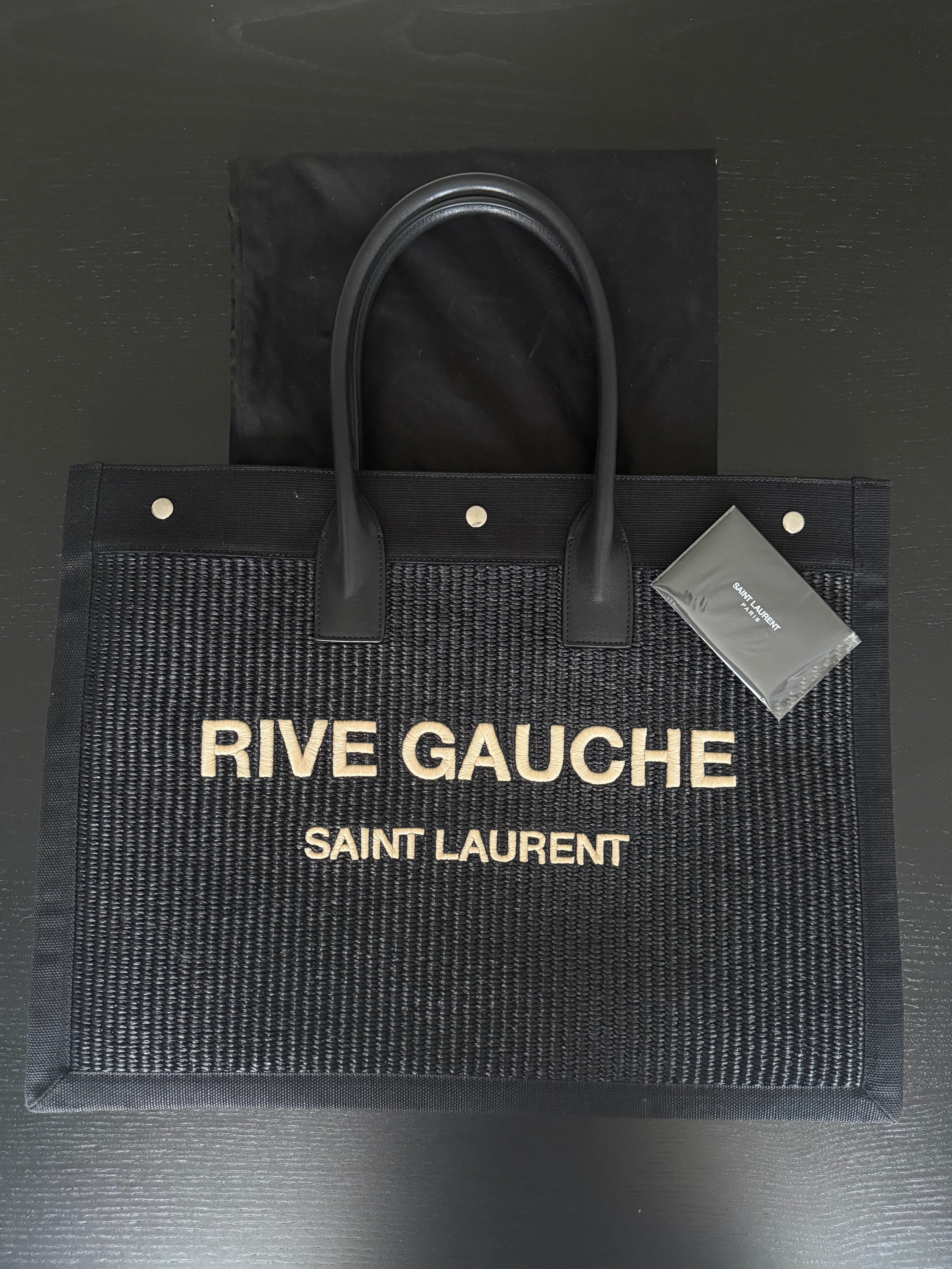 SAINT LAURENT Cabas Rive Gauche Noir