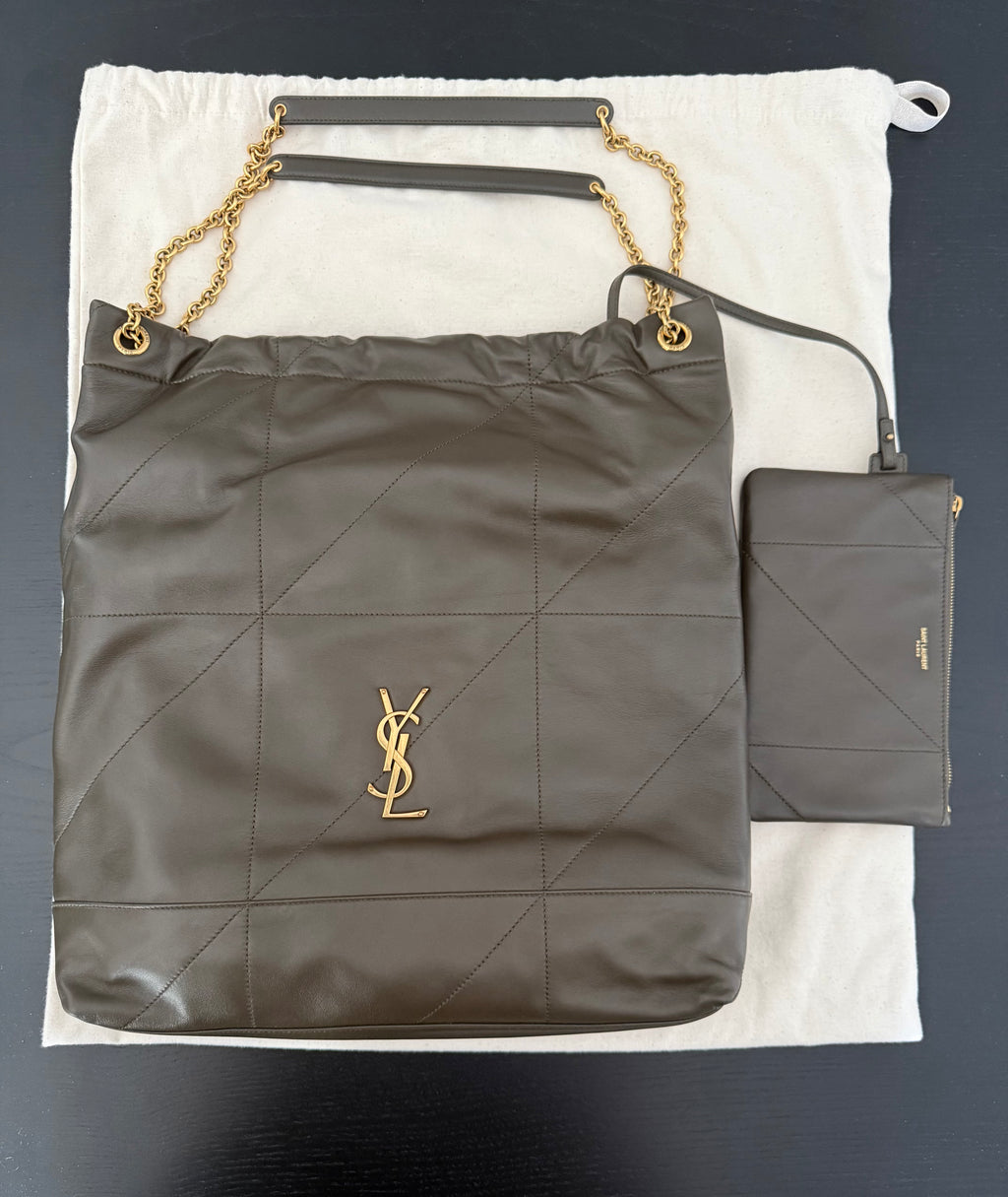 SAINT LAURENT Jamie Pochon Kaki
