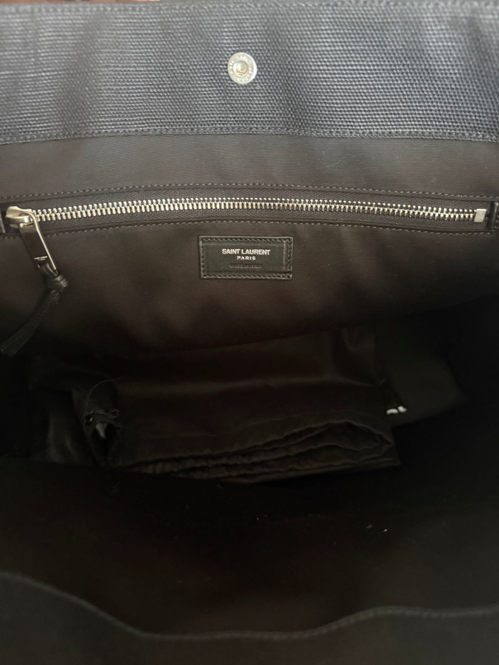 SAINT LAURENT Cabas Rive Gauche Noir