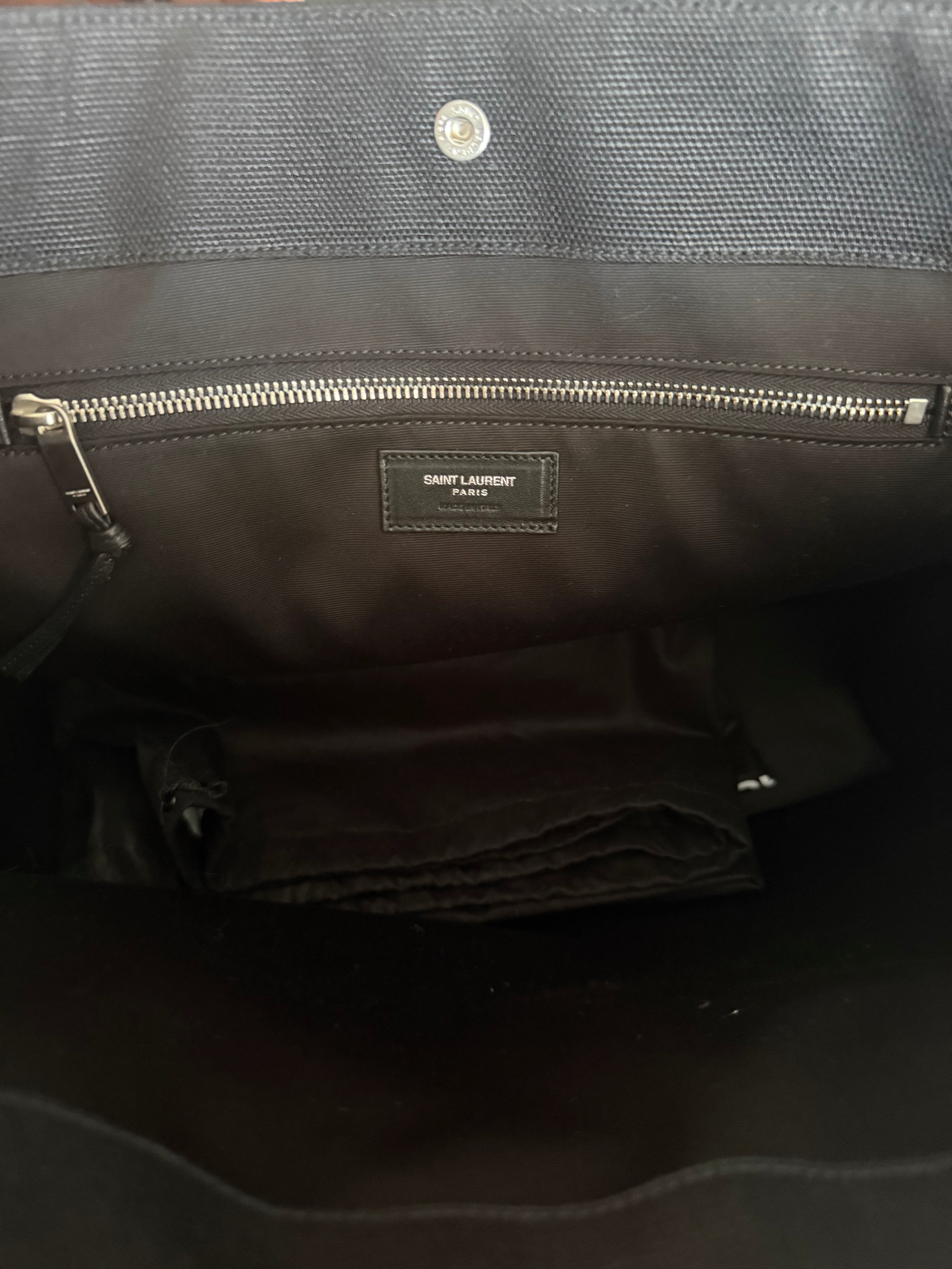 SAINT LAURENT Cabas Rive Gauche Noir